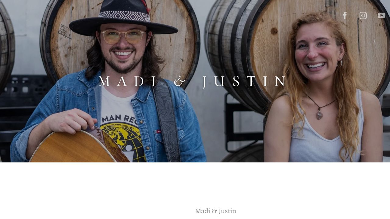 Screenshot of Madiandjustin.com