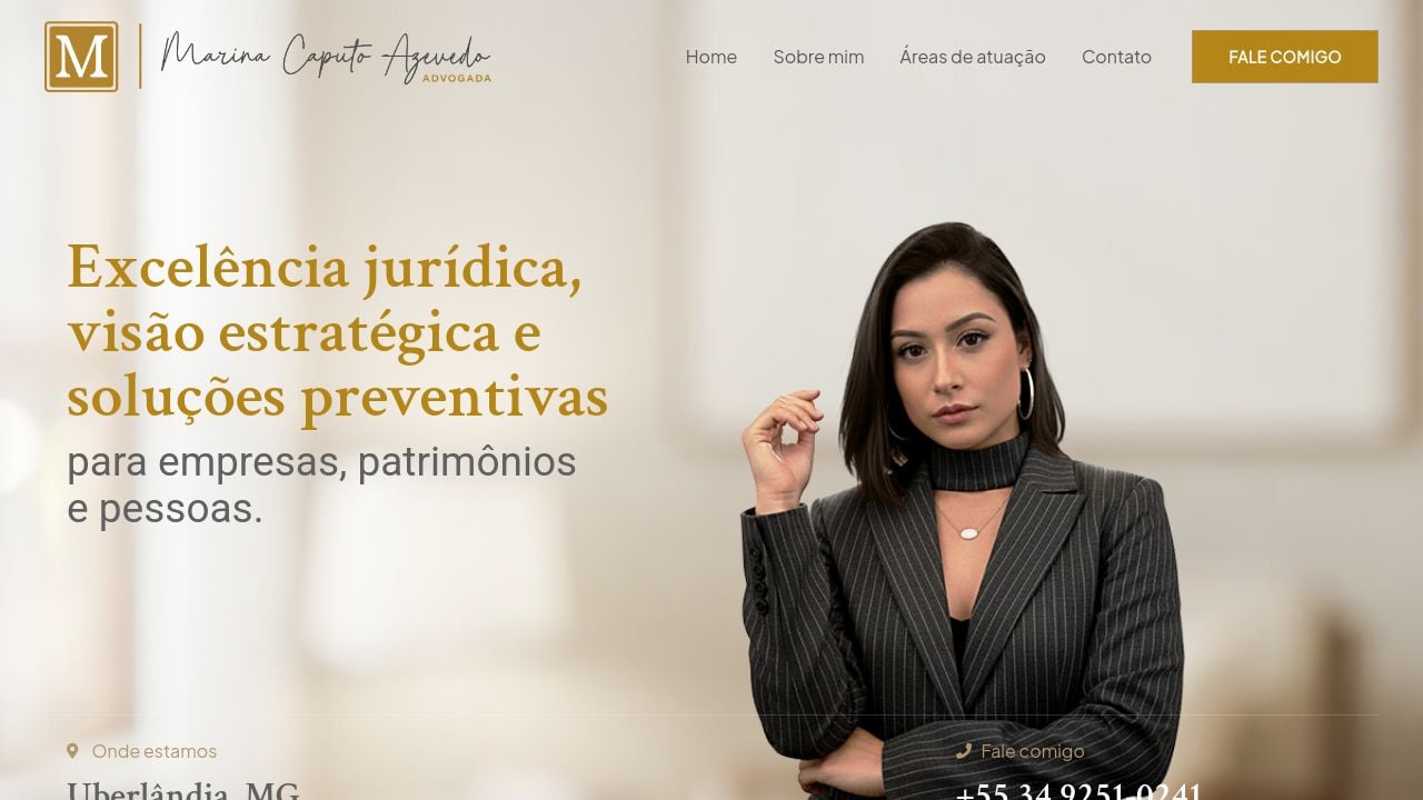 Screenshot of Marinacaputo.com.br