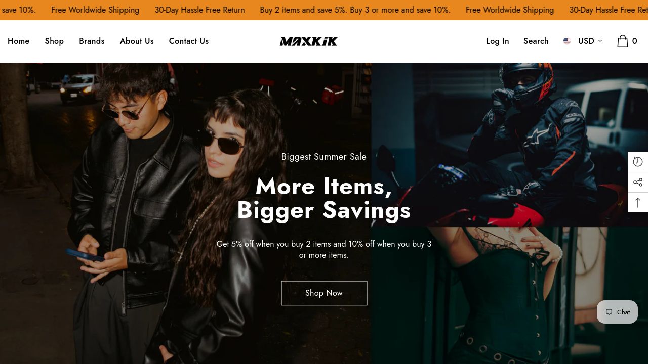 Screenshot of Maxkik.com