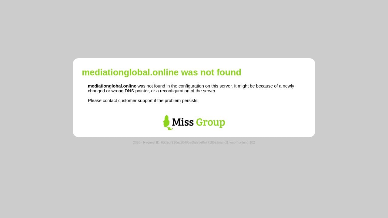 Screenshot of Mediationglobal.online