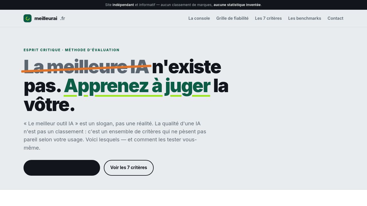 Screenshot of Meilleurai.online