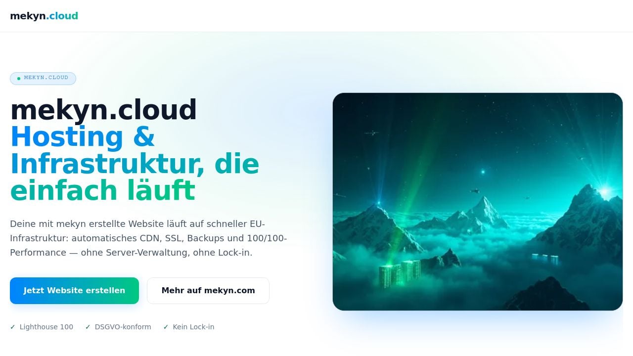 Screenshot of Mekyn.cloud