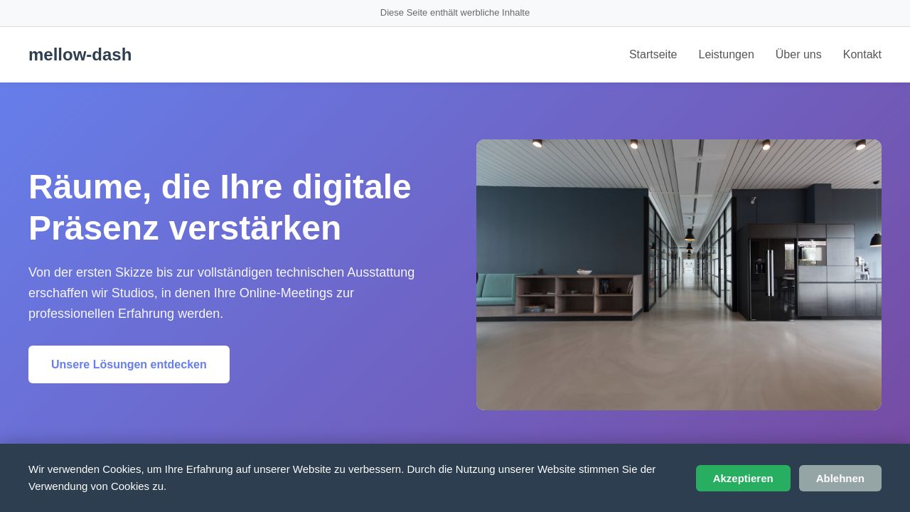 Screenshot of Mellow-dash.com
