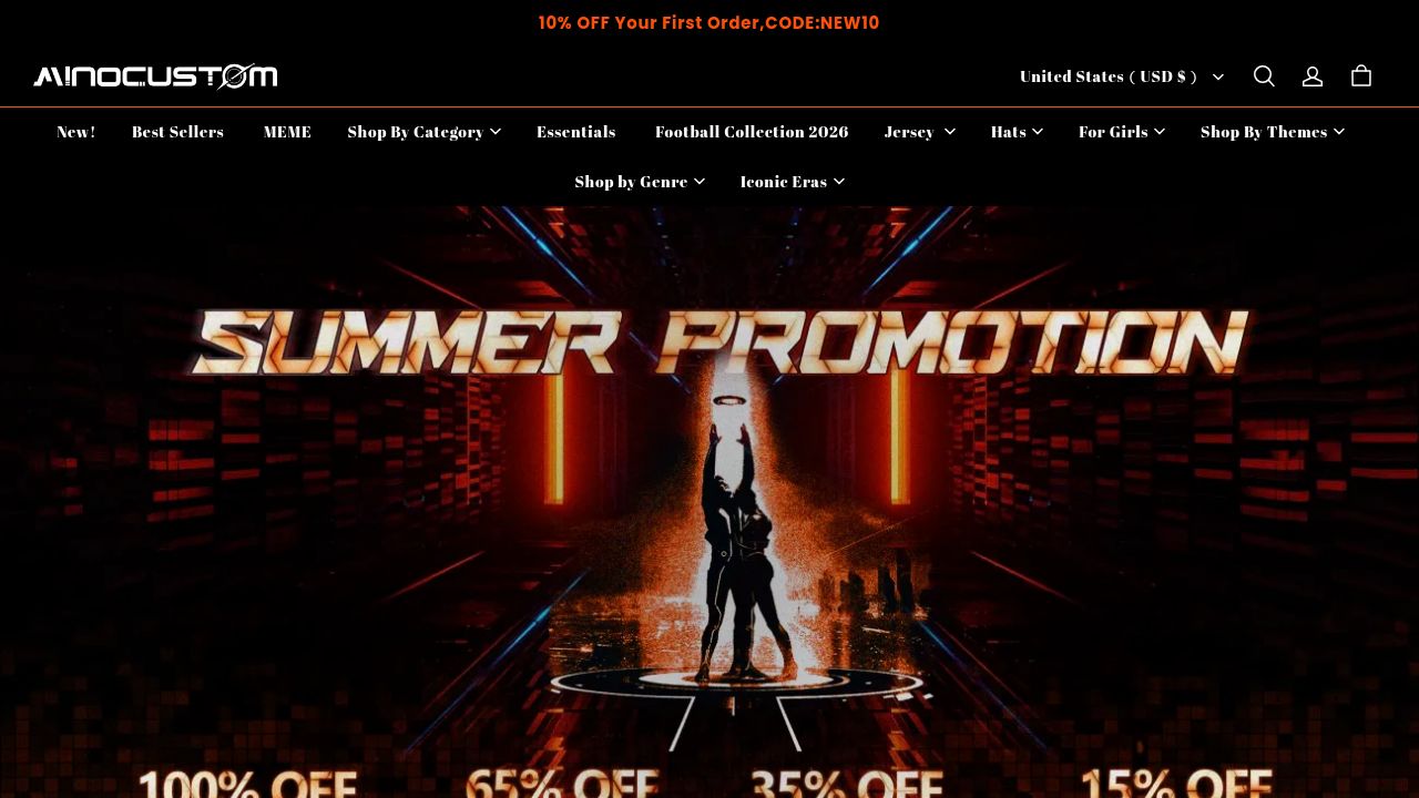 Screenshot of Minocustom.com