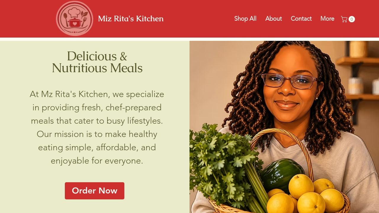 Screenshot of Mizritaskitchen.com