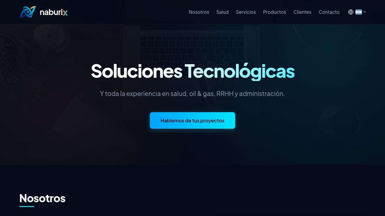 Screenshot of Naburix.com.ar