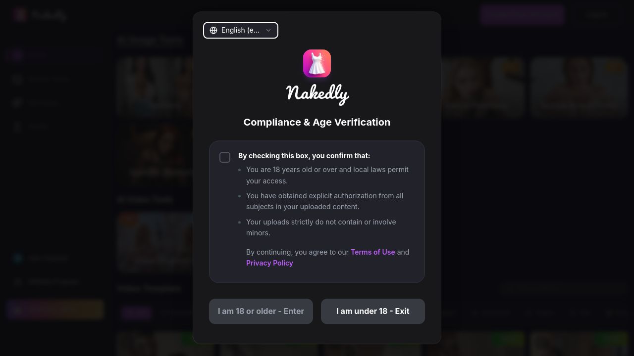 Screenshot of Nakedly.ai