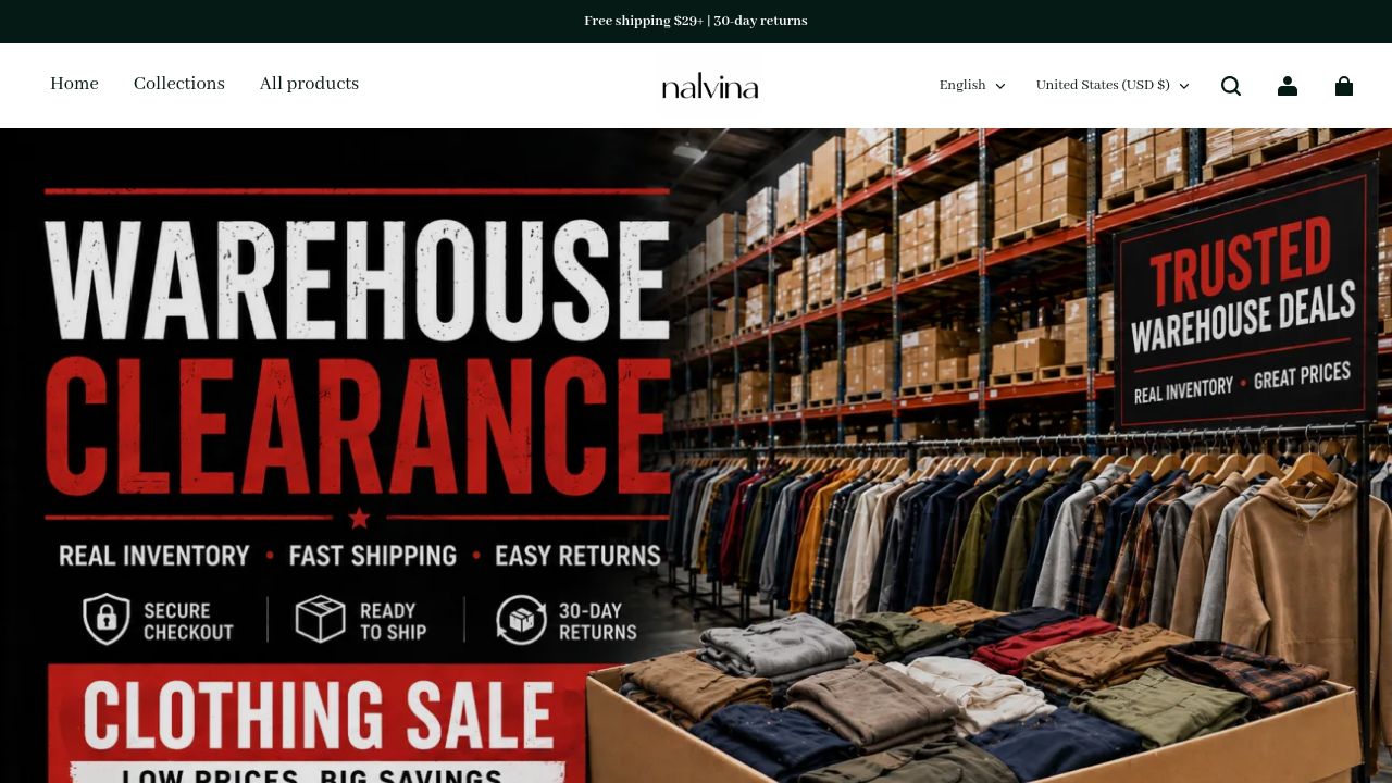 Screenshot of Nalvina.com