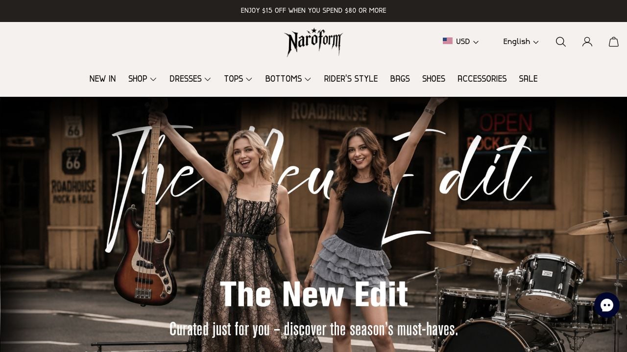 Screenshot of Naroform.com