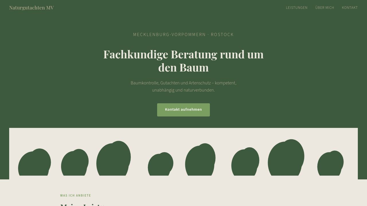 Screenshot of Naturgutachten-mv.de