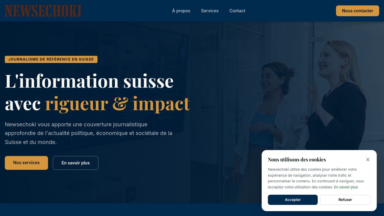 Screenshot of Newsechoki.info