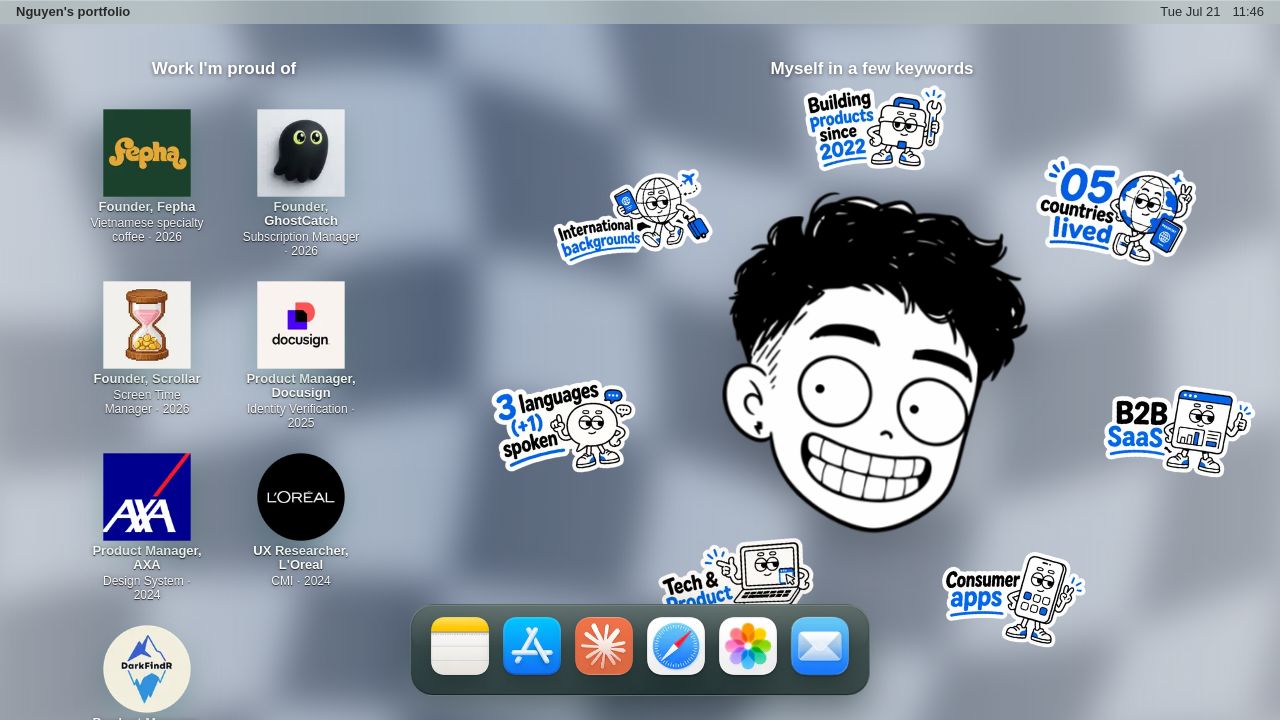 Screenshot of Nguyen-portfolio.com