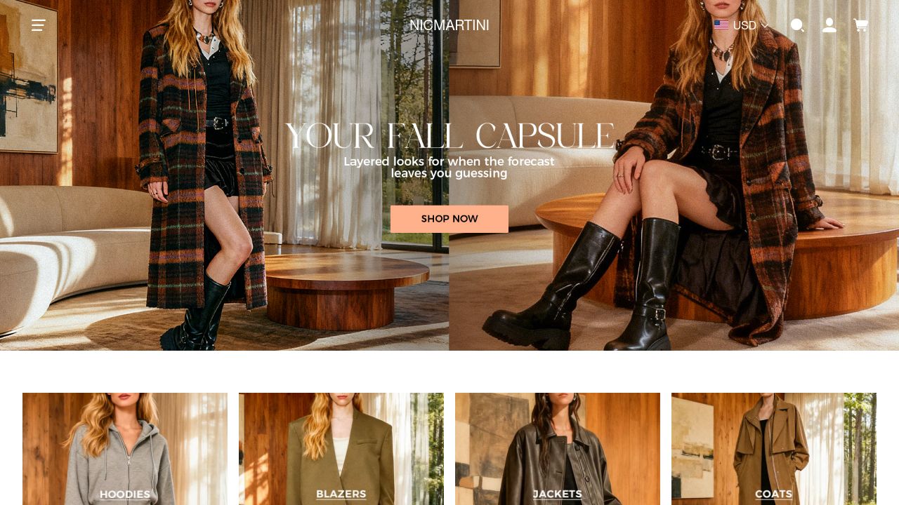 Screenshot of Nicmartini.com