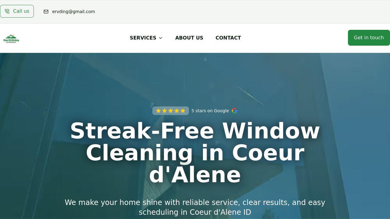 Screenshot of Northshineexteriors.com