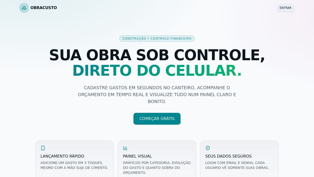 Screenshot of Obracusto.com