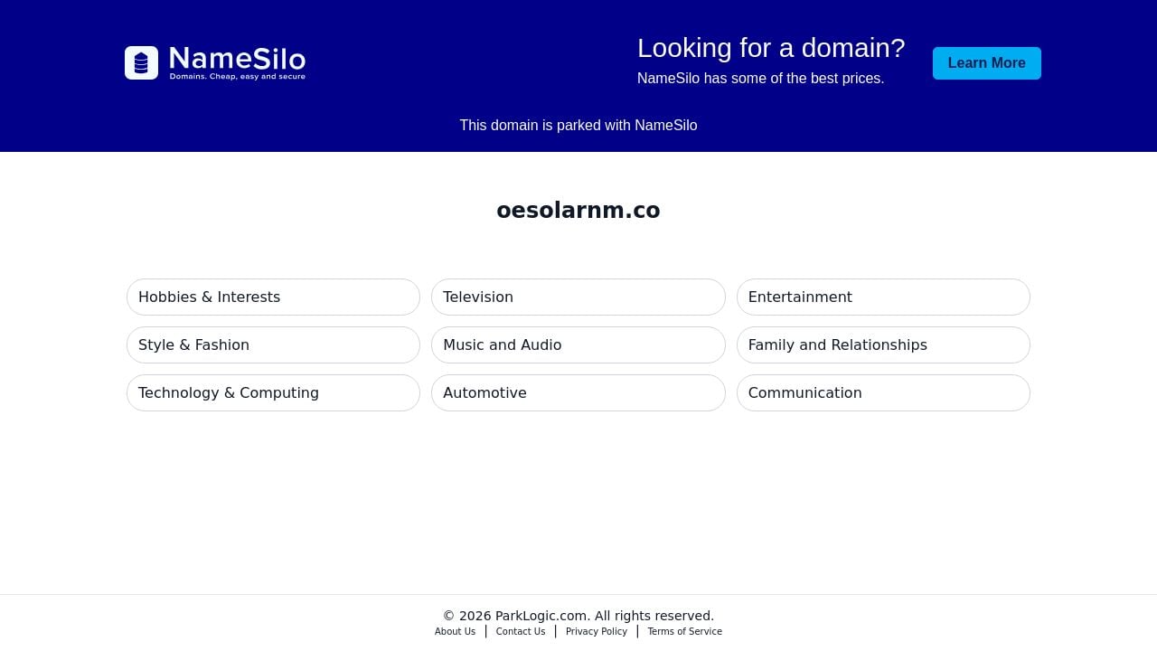 Screenshot of Oesolarnm.co