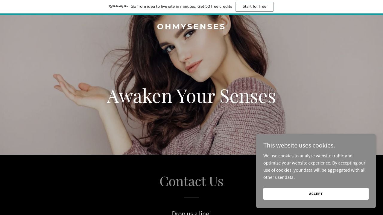 Screenshot of Ohmysenses.com
