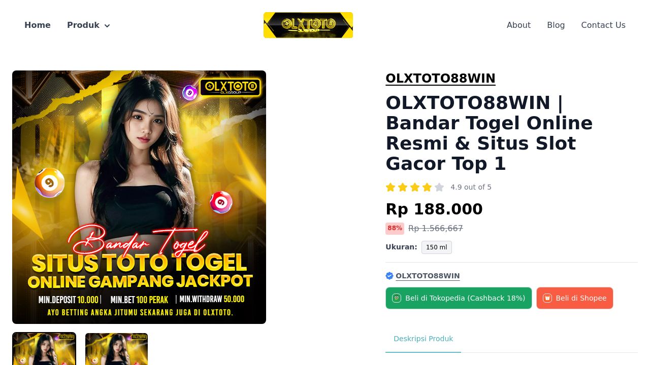 Screenshot of Olxtoto88win.online