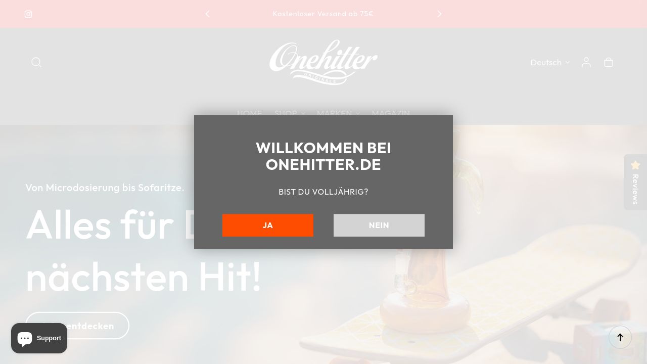 Screenshot of Onehitter.de
