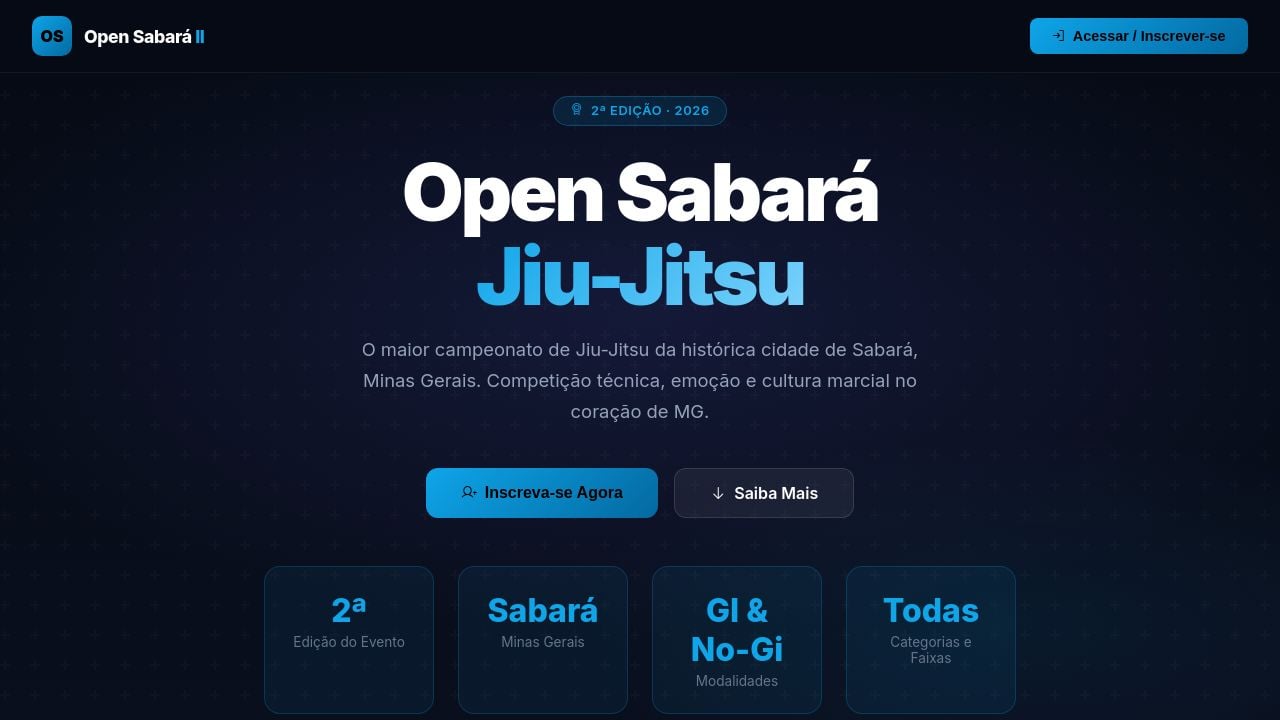 Screenshot of Opensabara.com.br