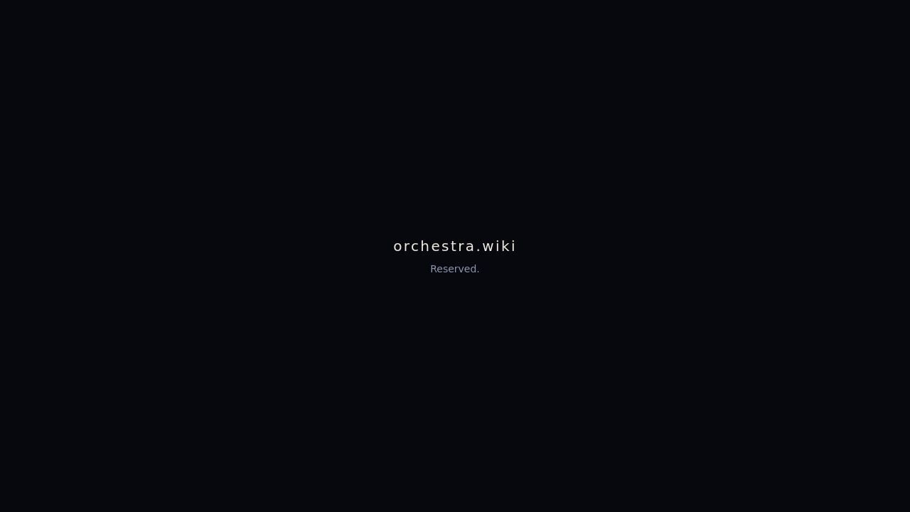 Screenshot of Orchestra.wiki