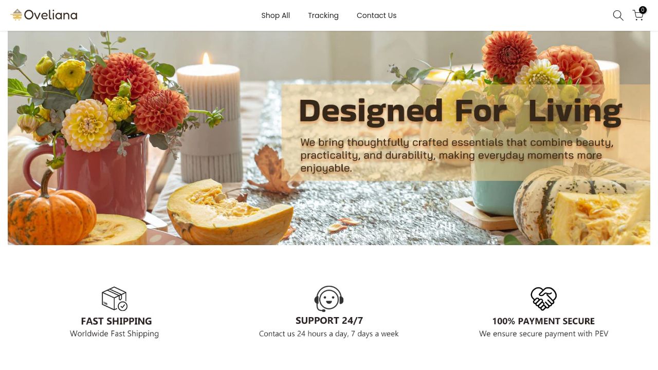 Screenshot of Oveliana.com