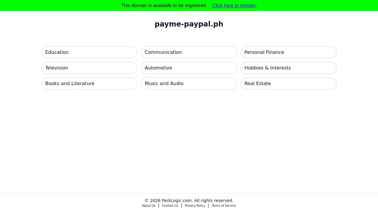 Screenshot of Payme-paypal.ph