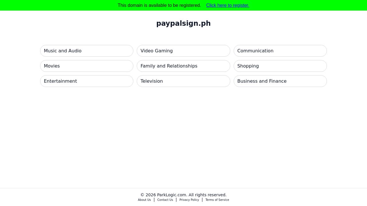 Screenshot of Paypalsign.ph