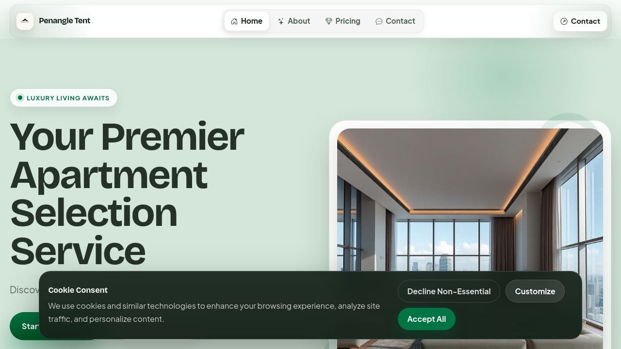 Screenshot of Penangletent.study