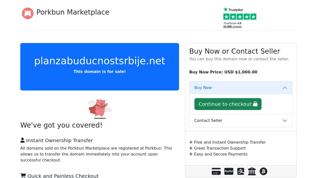 Screenshot of Planzabuducnostsrbije.net