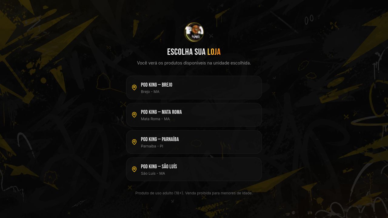 Screenshot of Podking.com.br
