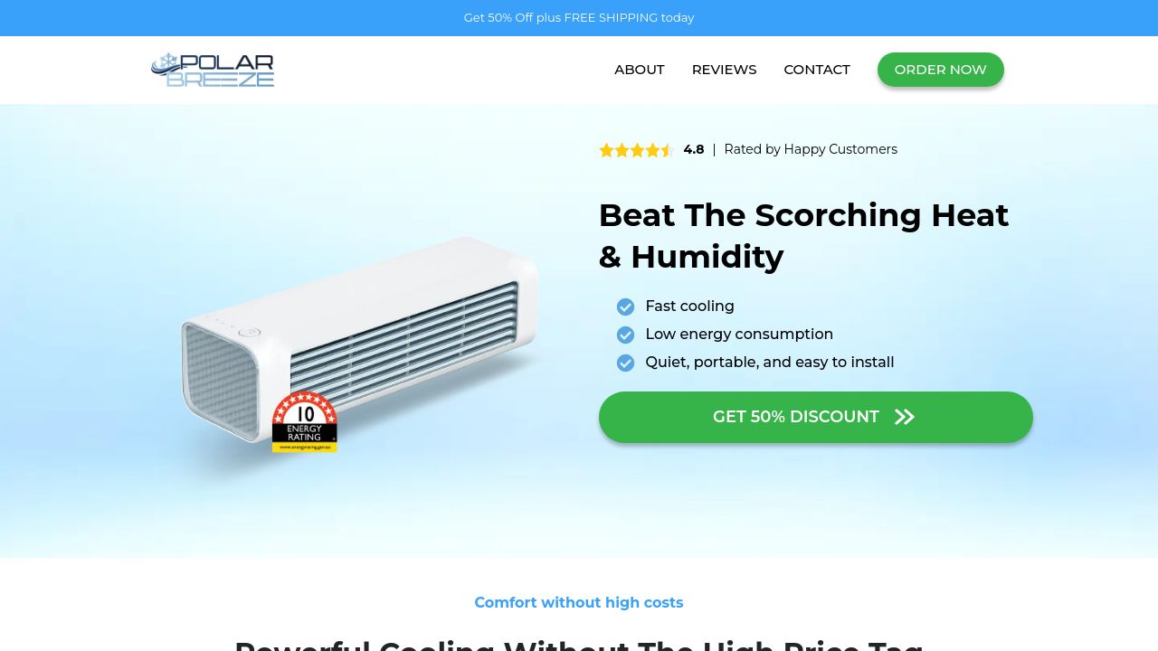 Screenshot of Polarbreeze-store.com