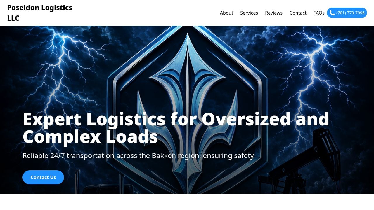 Screenshot of Poseidonlogisticsllc.com