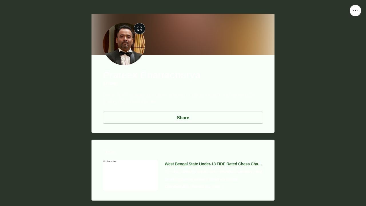 Screenshot of Prateekchess.link
