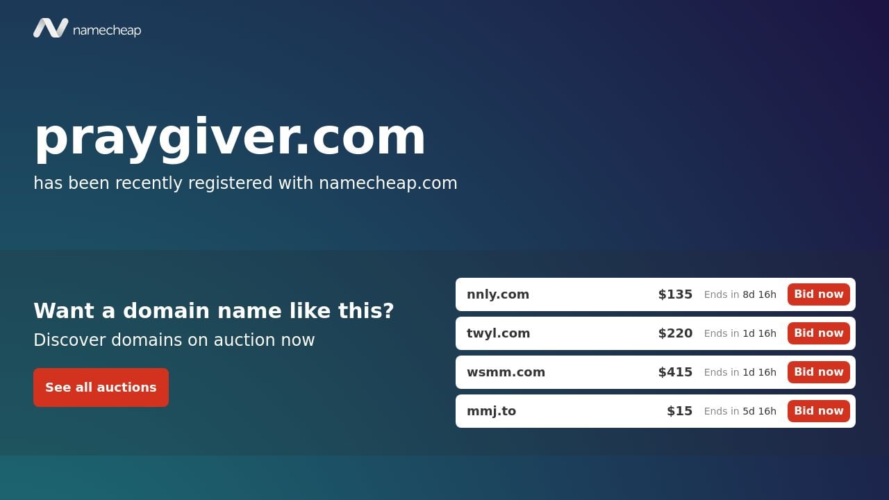 Screenshot of Praygiver.com