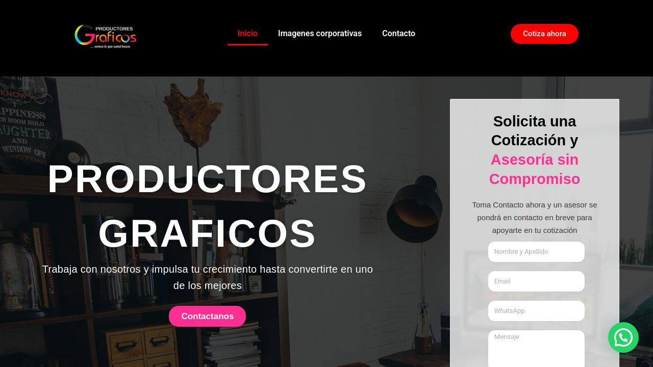 Screenshot of Productoresgraficos.com