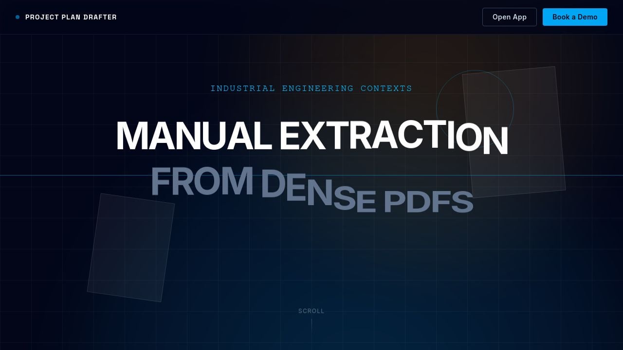 Screenshot of Projectplandrafter.com
