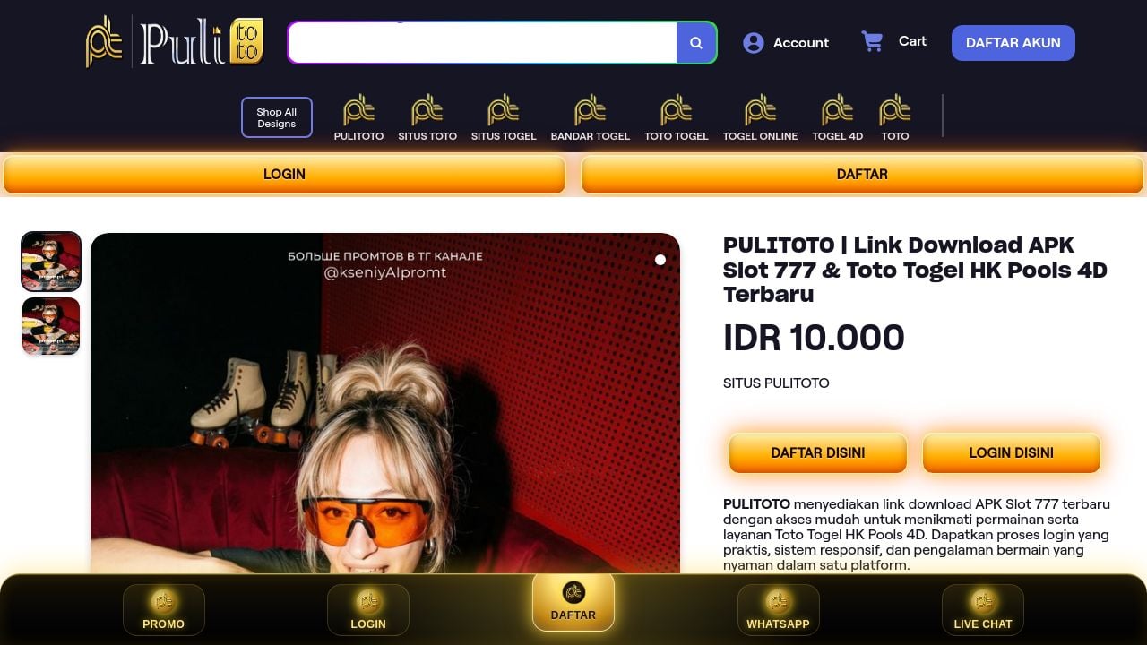 Screenshot of Pulitoto229.com