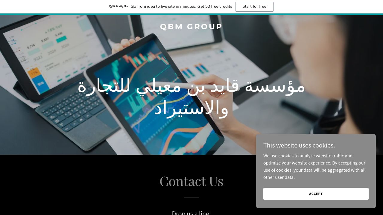 Screenshot of Qbm-group.com
