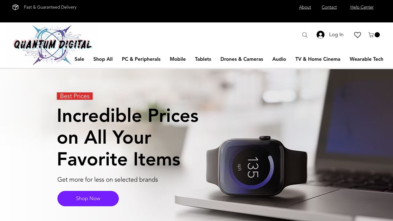 Screenshot of Quantumdigitalshop.com