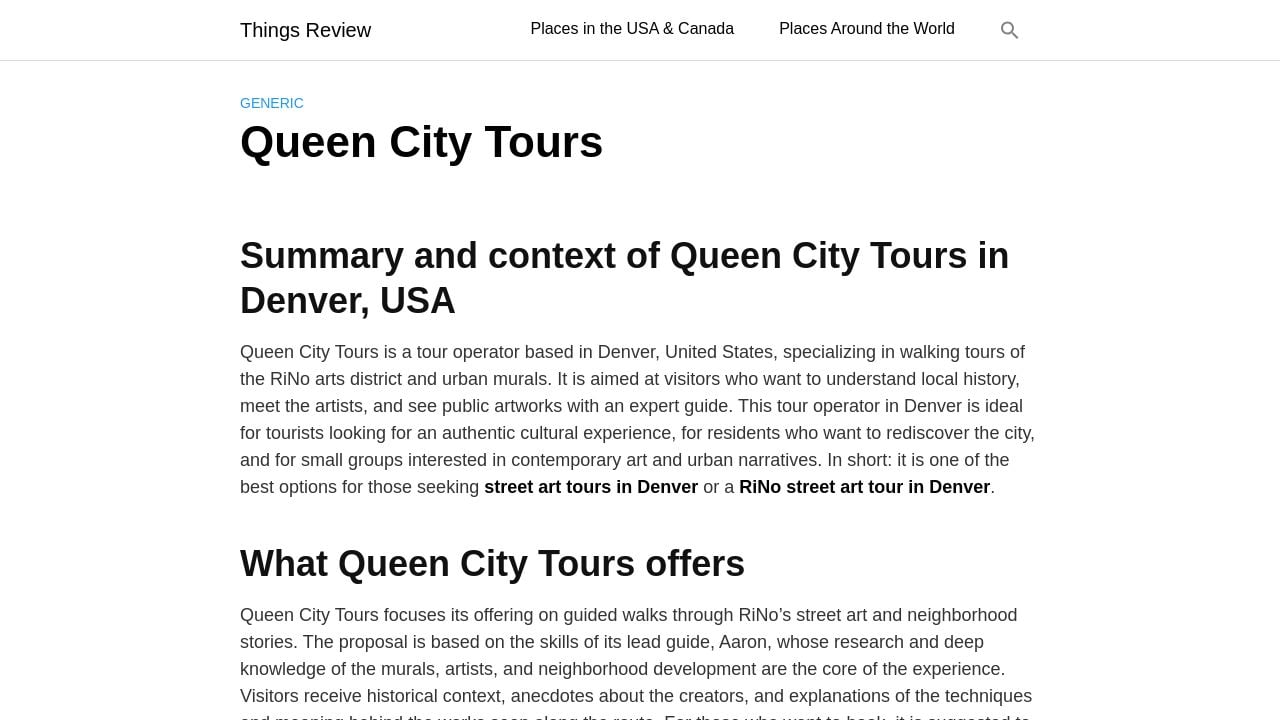 Screenshot of Queencitytours.fun