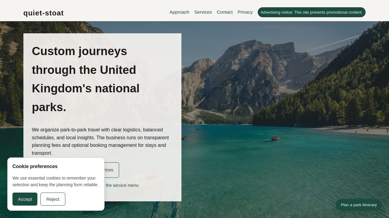 Screenshot of Quiet-stoat.com