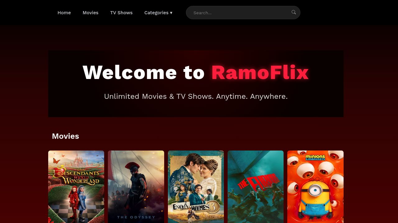 Screenshot of Ramoflix.net