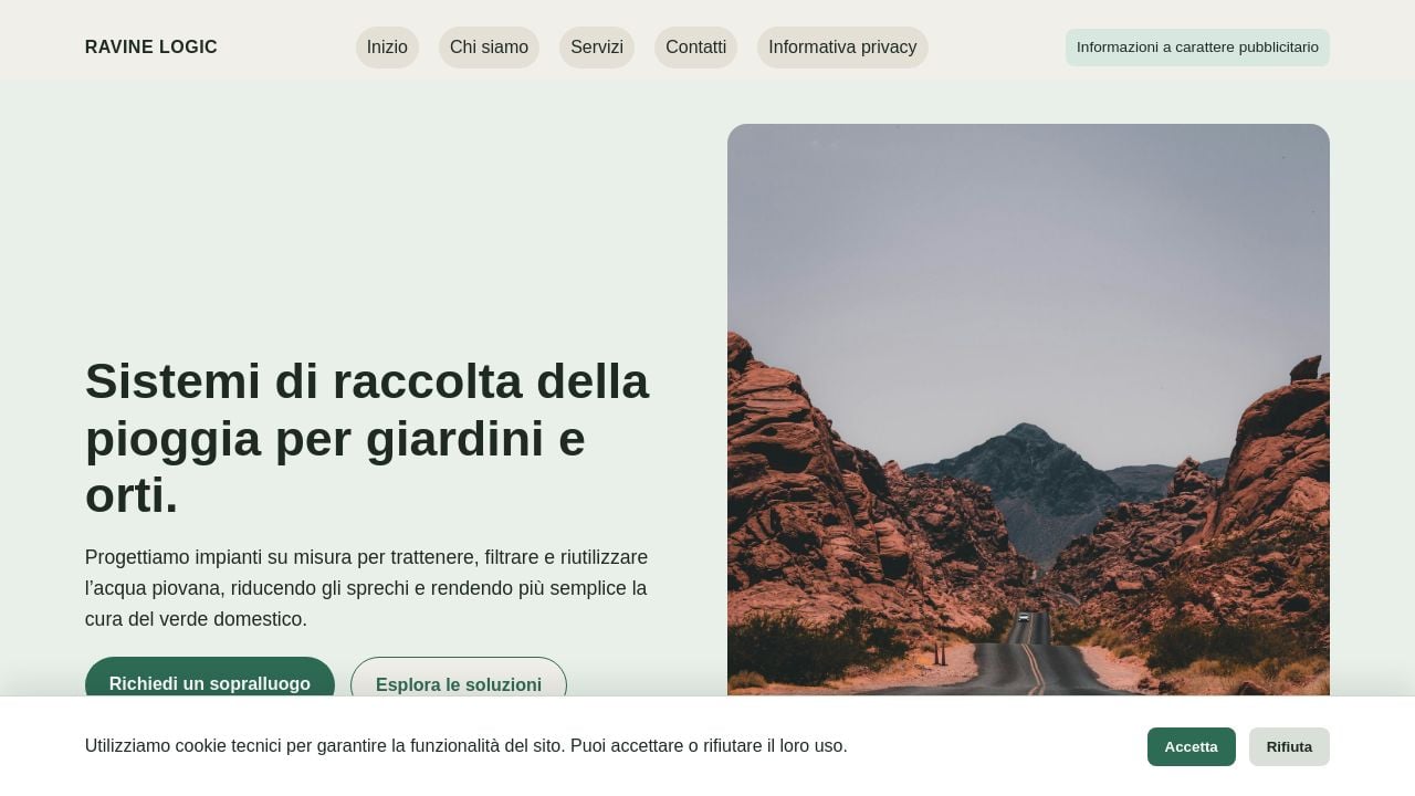 Screenshot of Ravine-logic.com