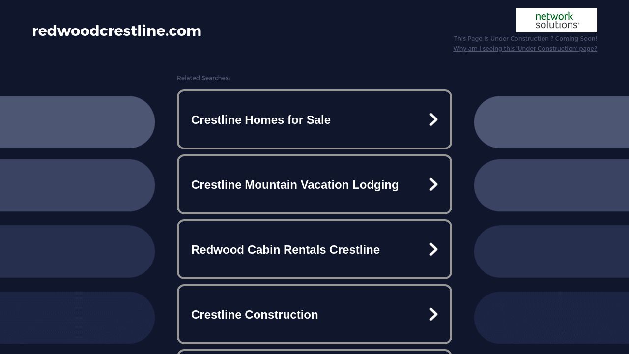 Screenshot of Redwoodcrestline.com