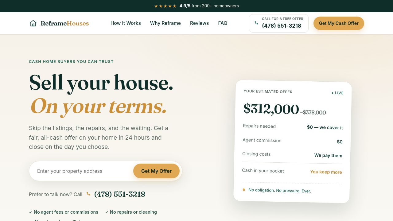 Screenshot of Reframehouses.com
