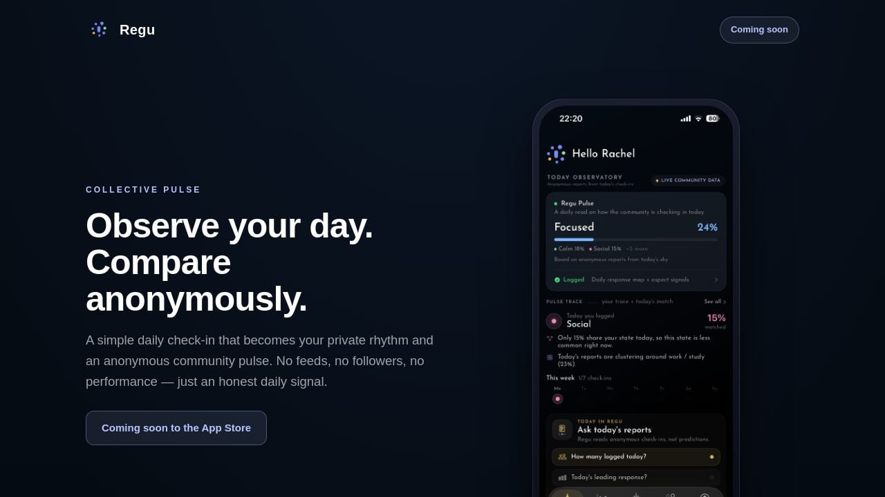 Screenshot of Regu.me