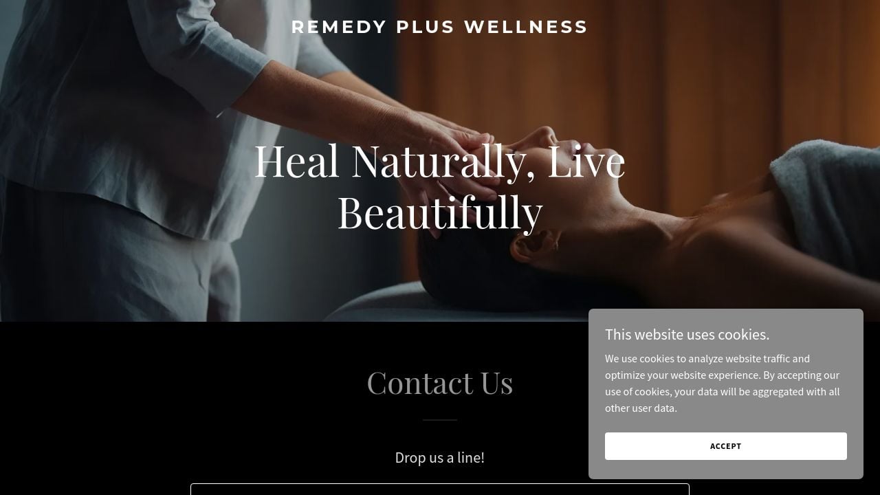 Screenshot of Remedypluswellness.com