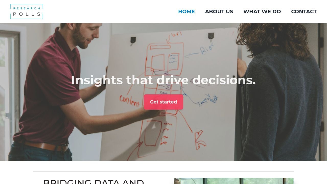 Screenshot of Research-polls.com