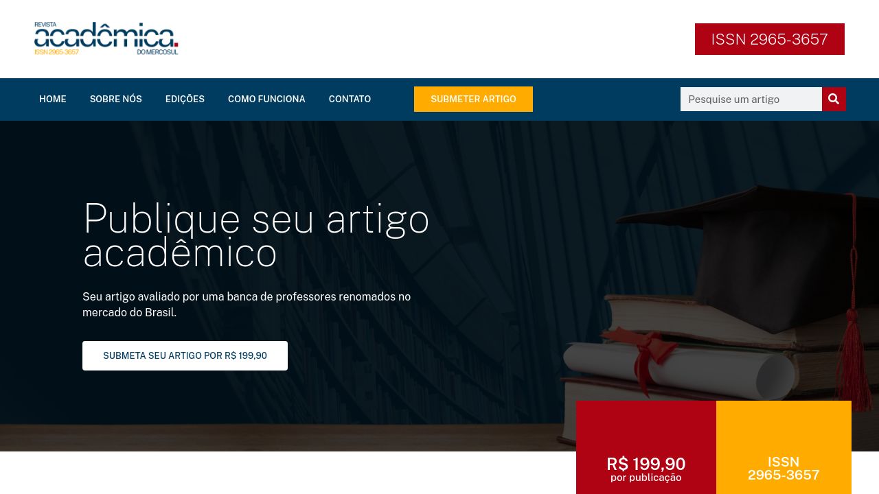 Screenshot of Revistaacademicadomercosul.org